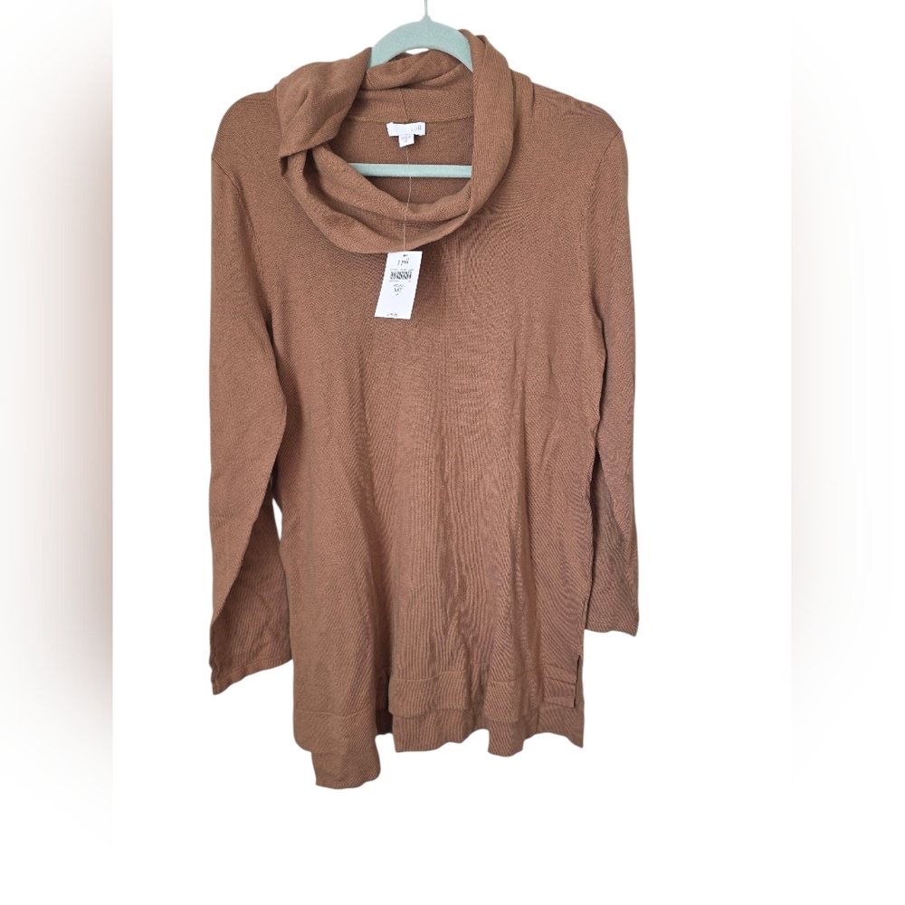 New J. Jill Mock Neck‎ Sweater Medium Tall